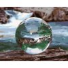Malowanie po numerach - KRYSZTAŁOWA KULA Z ODBICIEM WODOSPADU