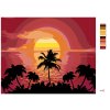 Malowanie po numerach - SŁOŃCE I PALMY