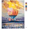 Malowanie po numerach - BALONY NAD MIASTEM