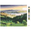 Malowanie po numerach - KRAJOBRAZ WZGÓRZ I DRZEW