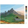 Malowanie po numerach - DOLOMITY (Wariant płótno bez ramy, Rozmiar 40x50 cm)