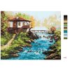 Malowanie po numerach - BUŁGARSKI DOM NAD RZEKĄ W GÓRACH