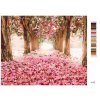 Malowanie po numerach - TUNEL PEŁEN RÓŻOWYCH KWIATÓW
