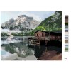 Malowanie po numerach - DOM NAD JEZIOREM I ŁÓDKI WE WŁOSZECH