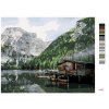 Malowanie po numerach - DOM NAD JEZIOREM I ŁÓDKI WE WŁOSZECH II