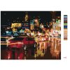 Malowanie po numerach - OŚWIETLONE MIASTO NOCĄ