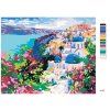 Malowanie po numerach - SANTORINI (Wariant płótno bez ramy, Rozmiar 40x50 cm)