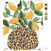 Malowanie po numerach - CYTRYNY W WAZONIE W PANTERKĘ (HALEY BUSH)