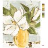 Malowanie po numerach - MAGNOLIE W ŻÓŁTYM WAZONIE (HALEY BUSH)