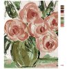 Malowanie po numerach - RÓŻOWE RÓŻE W WAZONIE (HALEY BUSH)