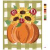 Malowanie po numerach - DYNIA I SŁONECZNIK W KRATKĘ (HALEY BUSH)