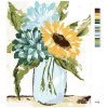Malowanie po numerach - HORTENSJA I SŁONECZNIK W WAZONIE 2 (HALEY BUSH)