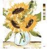Malowanie po numerach - SŁONECZNIK W WAZONIE 2 (HALEY BUSH)