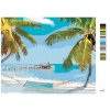 Malowanie po numerach - PLAŻA Z HUŚTAWKĄ MIĘDZY PALMAMI (TED DAVIS)