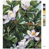 Malowanie po numerach - BIAŁA MAGNOLIA I LIŚCIE (ALEXANDRIA GILBERT)