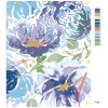 Malowanie po numerach - NIEBIESKIE KWIATY I LIŚCIE (ALEXANDRIA GILBERT)