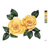 Malowanie po numerach - ŻÓŁTE RÓŻE (ALEXANDRIA GILBERT)