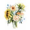 Malowanie po numerach - BUKIET DZIKICH KWIATÓW I SŁONECZNIKÓW (ALEXANDRIA GILBERT)