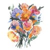 Malowanie po numerach - BUKIET KOLOROWYCH WILCZYCH MAKÓW (ALEXANDRIA GILBERT)
