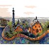 Malowanie po numerach - PARK GÜELL W BARCELONIE