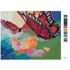 Malowanie po numerach - DWA MOTYLE NA KWIATKU
