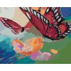 Malowanie po numerach - DWA MOTYLE NA KWIATKU