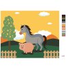 Malowanie po numerach - PROSIAK Z KONIEM NA PASTWISKU