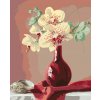 Malowanie po numerach - MARTWA NATURA - ORCHIDEA W CZERWONYM WAZONIE I MUSZLE (PIETER WAGEMANS)