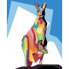 Malowanie po numerach - KOLOROWY KANGUR