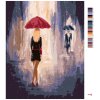 Malowanie po numerach - KOBIETA I MĘŻCZYZNA Z PARASOLAMI