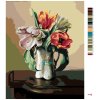 Malowanie po numerach - MARTWA NATURA - TULIPANY W PORCELANOWYM WAZONIE NA STOLE (PIETER WAGEMANS)