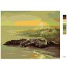 Malowanie po numerach - ALIGATOR NAD WODĄ (D. RUSTY RUST)