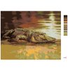 Malowanie po numerach - ALIGATOR LEŻĄCY NAD WODĄ (D. RUSTY RUST)