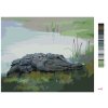 Malowanie po numerach - ALIGATOR LEŻĄCY NAD WODĄ VI (D. RUSTY RUST)