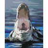 Malowanie po numerach - ALIGATOR Z OTWARTYM PYSKIEM W WODZIE (D. RUSTY RUST)