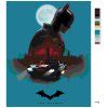 Malowanie po numerach - BATMAN (Wariant płótno bez ramy, Rozmiar 40x50 cm)