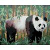 Malowanie po numerach - PANDA I BAMBUS (D. RUSTY RUST) (Wariant płótno bez ramy, Rozmiar 40x50 cm)