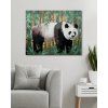 Malowanie po numerach - PANDA I BAMBUS (D. RUSTY RUST) (Wariant płótno bez ramy, Rozmiar 40x50 cm)