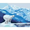 Malowanie po numerach - NIEDŹWIEDŹIE POLARNE I LODOWCE (D. RUSTY RUST)