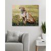 Malowanie po numerach - SIEDZĄCY GEPARD (D. RUSTY RUST) (Wariant płótno bez ramy, Rozmiar 40x50 cm)