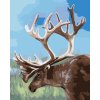 Malowanie po numerach - WIELKIE POROŻE RENIFERA (D. RUSTY RUST)