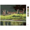 Malowanie po numerach - SARNY NAD JEZIOREM (D. RUSTY RUST)