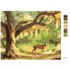 Malowanie po numerach - SARNA W LESIE (D. RUSTY RUST)