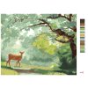Malowanie po numerach - SARNA NA LEŚNEJ ŚCIEŻCE (D. RUSTY RUST)