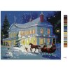 Malowanie po numerach - BOŻONARODZENIOWY DOMEK (D. RUSTY RUST)