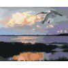 Malowanie po numerach - LATAJĄCY IBIS (D. RUSTY RUST) (Wariant płótno bez ramy, Rozmiar 40x50 cm)