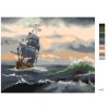 Malowanie po numerach - ŻAGLÓWKA NA WZBURZONYM MORZU 2 (D. RUSTY RUST)