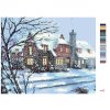 Malowanie po numerach - DOM POKRYTY ŚNIEGIEM (D. RUSTY RUST)
