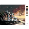Malowanie po numerach - ZIELONY DOM PO ZMROKU (D. RUSTY RUST)