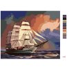 Malowanie po numerach - ŻAGLOWIEC NA MORZU (D. RUSTY RUST)